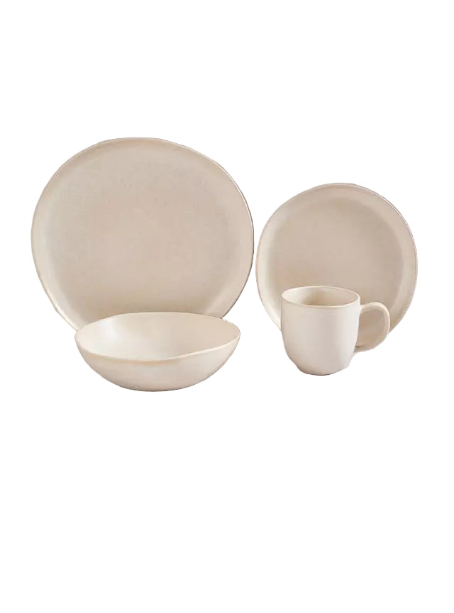 Juego De Vajillas Ceramica Alaniz Home 92b-006-Set24 Natural 24
