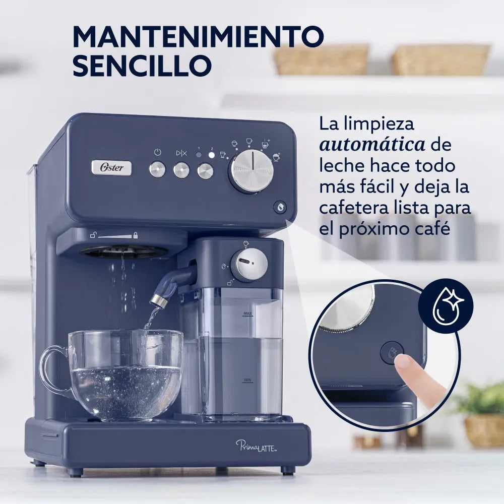 Cafetera Automática Oster Primalatte BVSTEM6604BL Azul