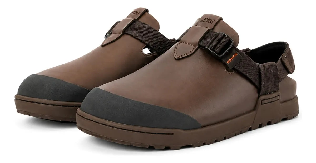 Zuecos Sandalias Terra Renox Spa – Café, Talla 38