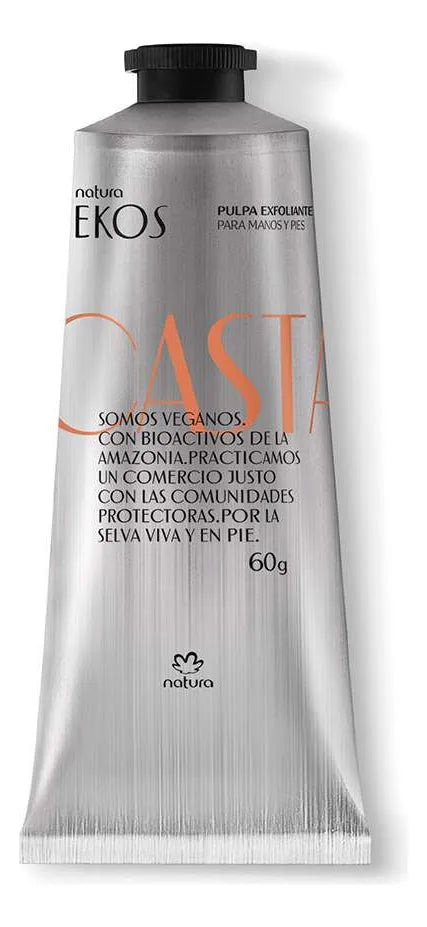Pulpa Exfoliante Para Manos Y Pies Natura Ekos Castana 60gr Unisex