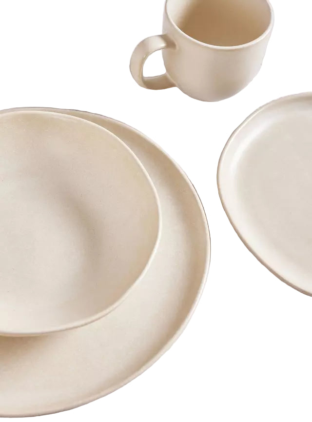 Juego De Vajillas Ceramica Alaniz Home 92b-006-Set24 Natural 24