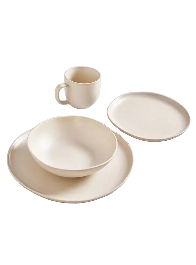 Juego De Vajillas Ceramica Alaniz Home 92b-006-Set24 Natural 24