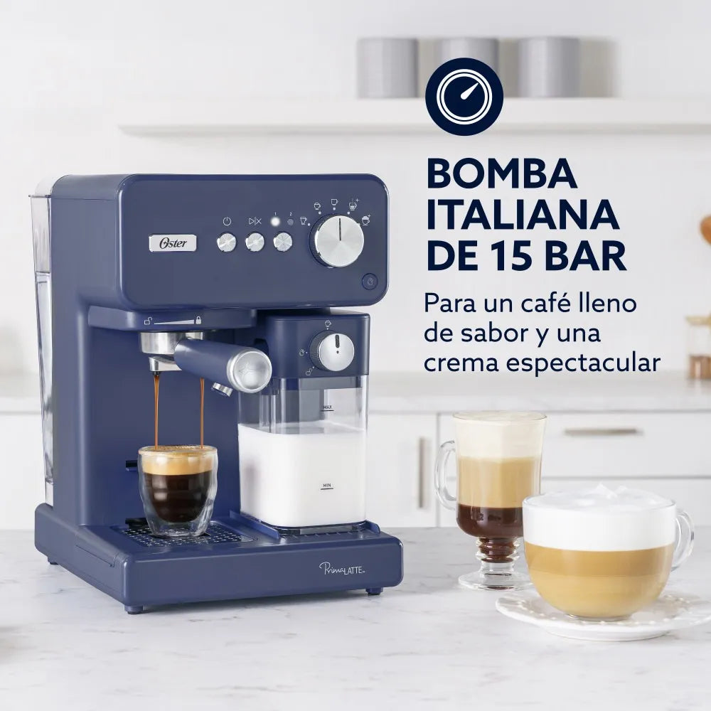 Cafetera Automática Oster Primalatte BVSTEM6604BL Azul