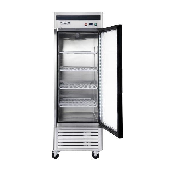 Refrigerador 1 Pta Vidrio Ventus Vr1ps-700v Acero Inox. 580l