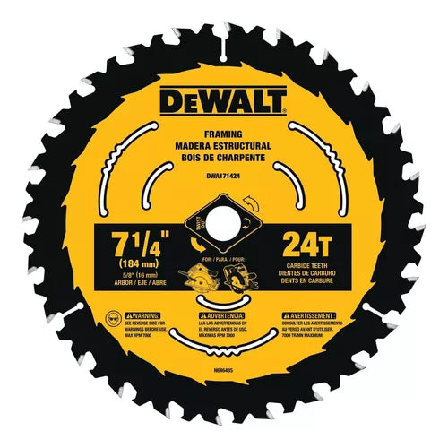 Disco de Sierra Circular Dewalt DWA171424 7 1/4" (184mm)