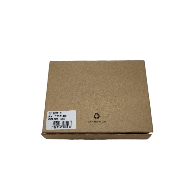 Billetera  Cuero Rkf Tc Simple Café oscuro Masculino