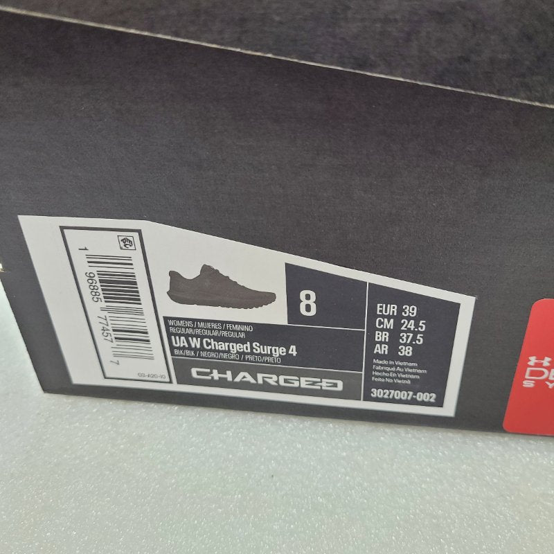 Zapatillas Mujer Running Under Armour Ua W Changed Surge 4 Negro 39 EUR
