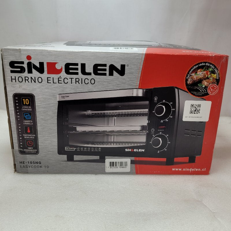 Horno Electrico Sindelen He-105ng • Easy Cook 10 Negro 10lt