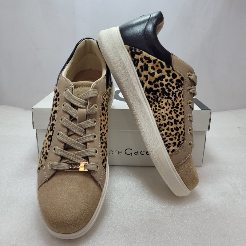 Zapatilla Gacel Gamuzon Leopardo Rosalia 40 Femenino