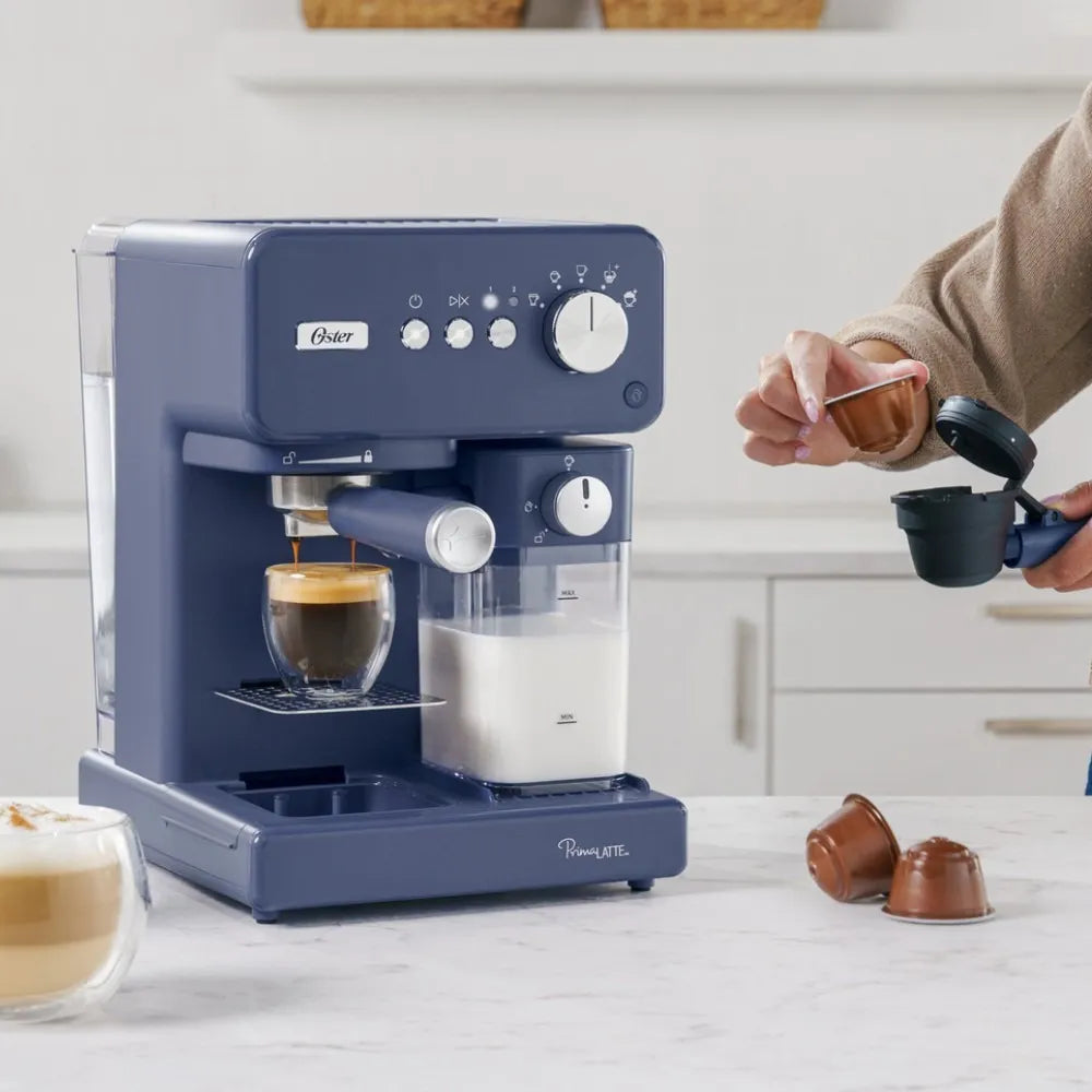 Cafetera Automática Oster Primalatte BVSTEM6604BL Azul