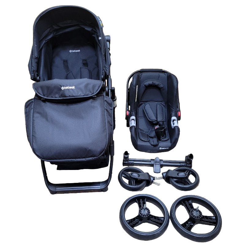 Coche Cuna Bebesit Travel System Quest Lx Negro