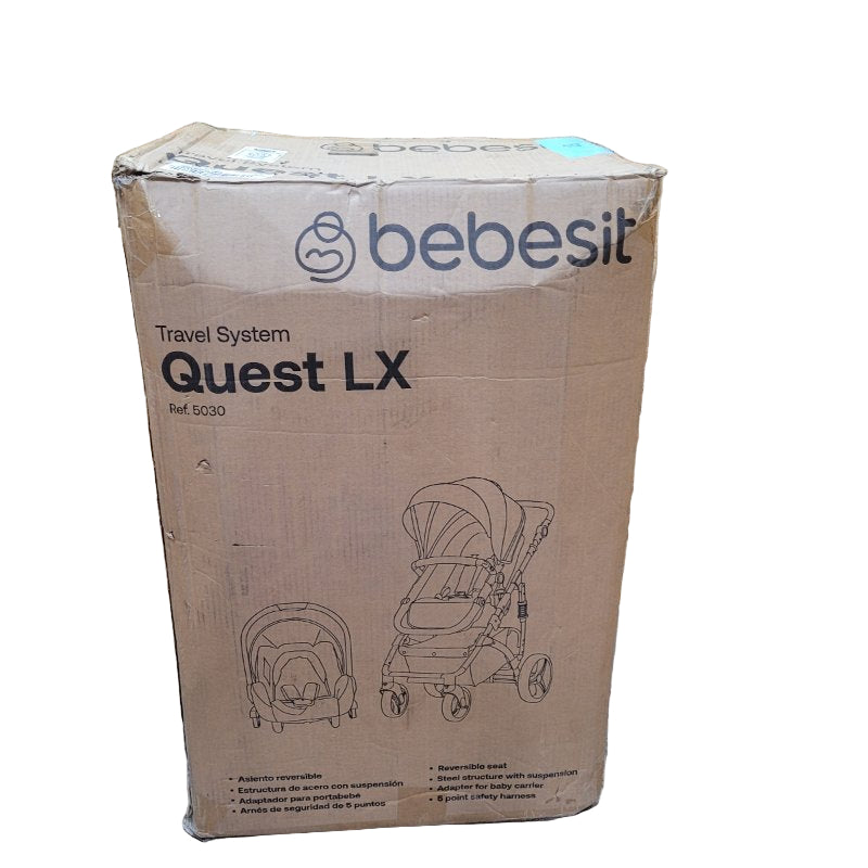 Coche Cuna Bebesit Travel System Quest Lx Negro