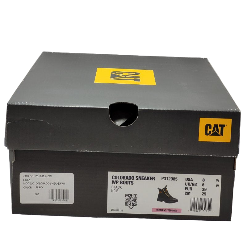 Botin Cat Colorado Sneaker Wp Boots Negro 39 Femenino