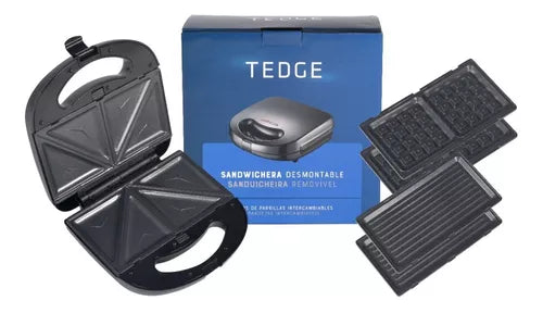 Sandwichera Desmontable Tedge H401 585611 Negro