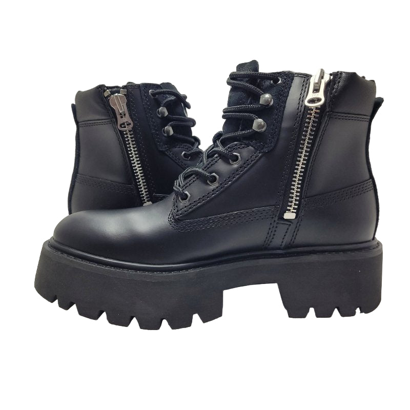 Botin Cat Colorado Max Ws6 Zip Negro 39 Femenino