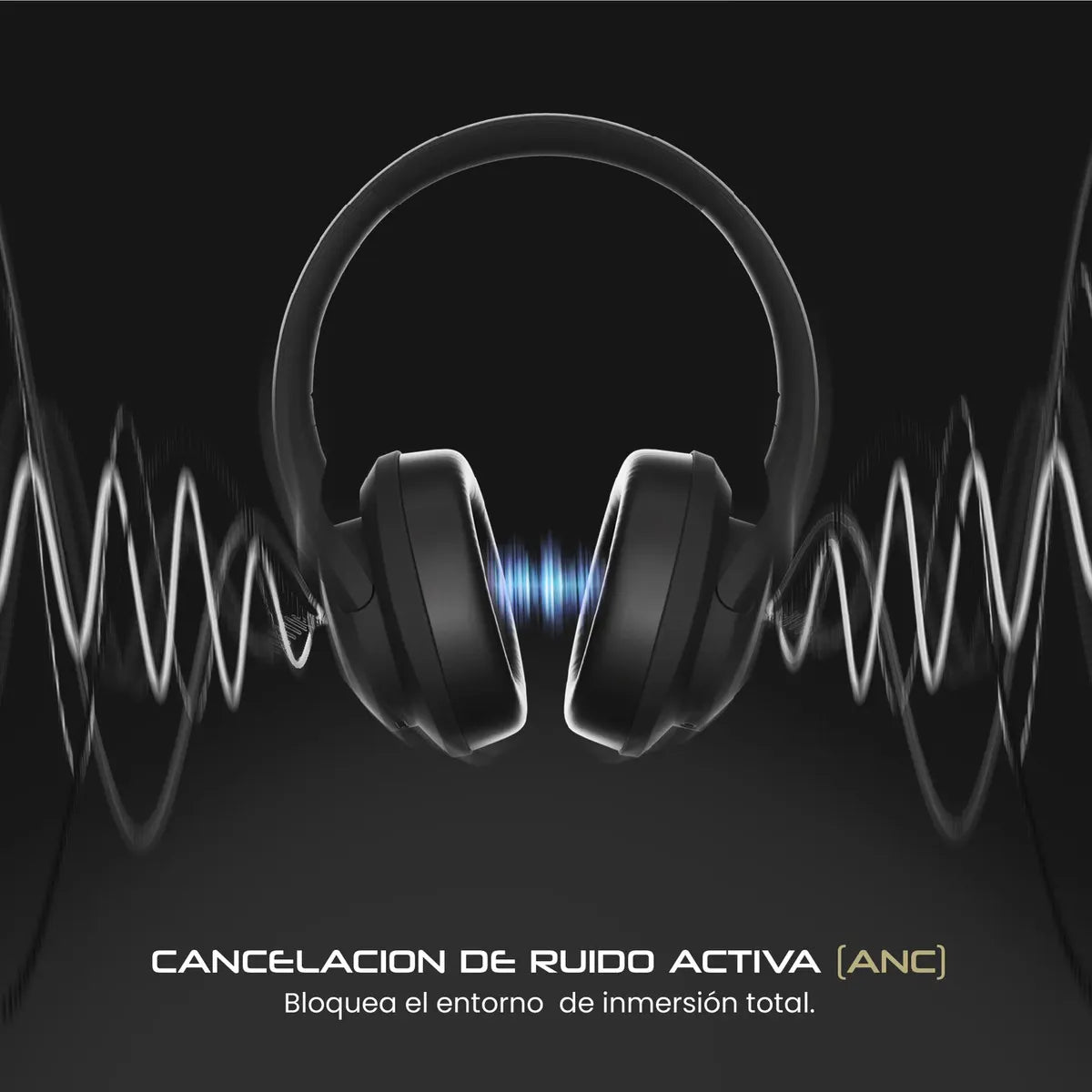 Audífonos Bluetooth SLEVE Pulse ANC Inalámbricos, Negro