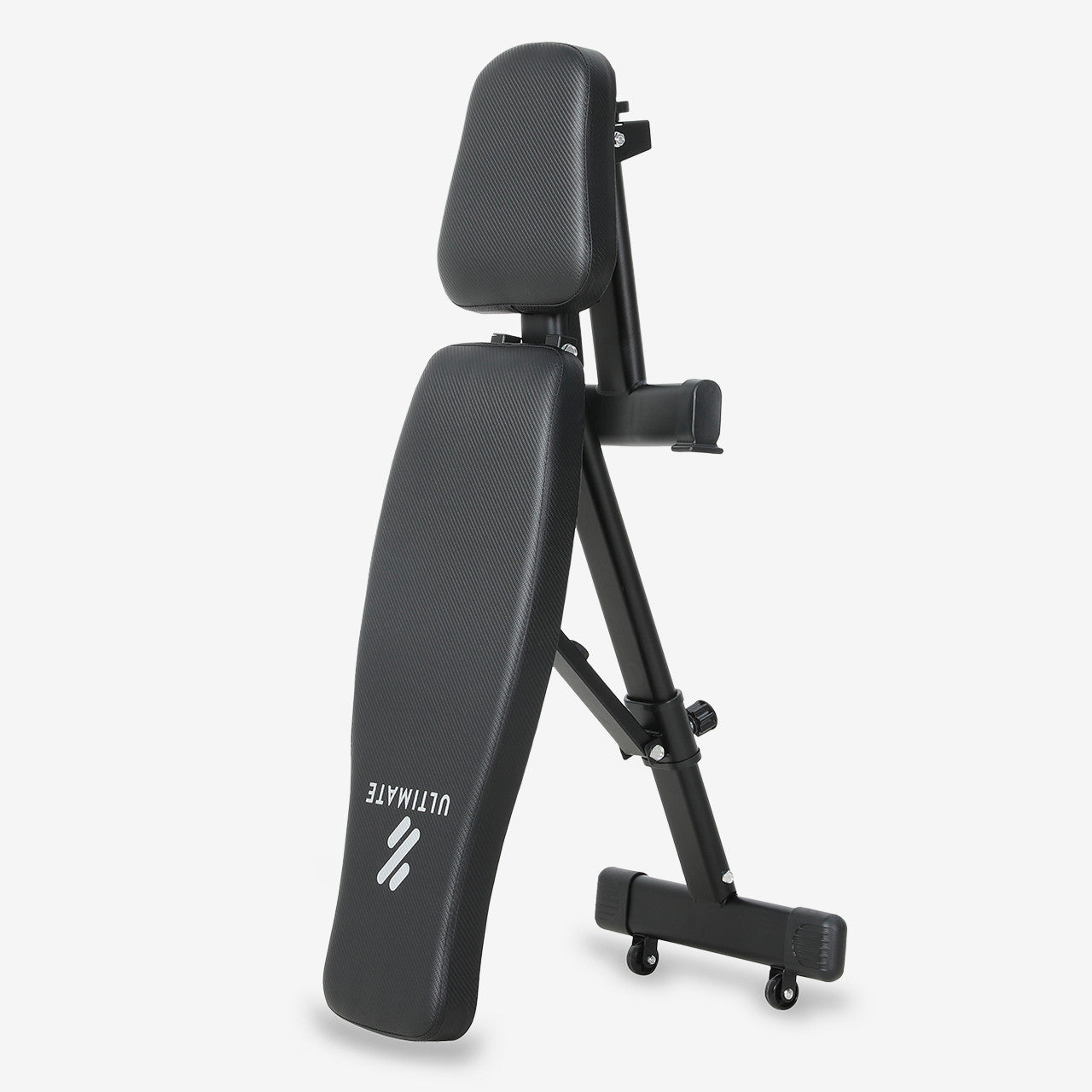 Banco Multifuncional Inclinable Plano Slim Ultimate Fitness Negro