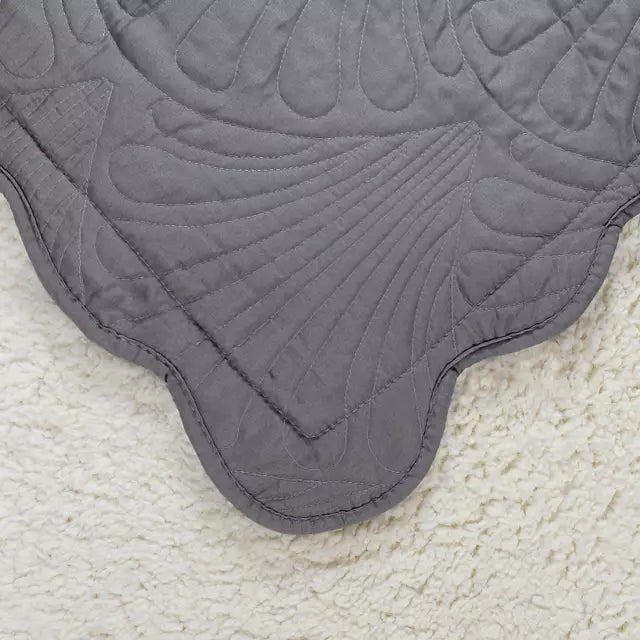 Cubrecama  Sherpa Liso 2 Plazas Mallorca Paris Gris 230x250 Cm