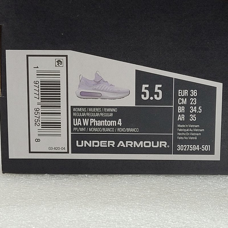 Zapatillas Under Armour Ua W Phantom 4 Morado/Blanco 36 Eur Femenino