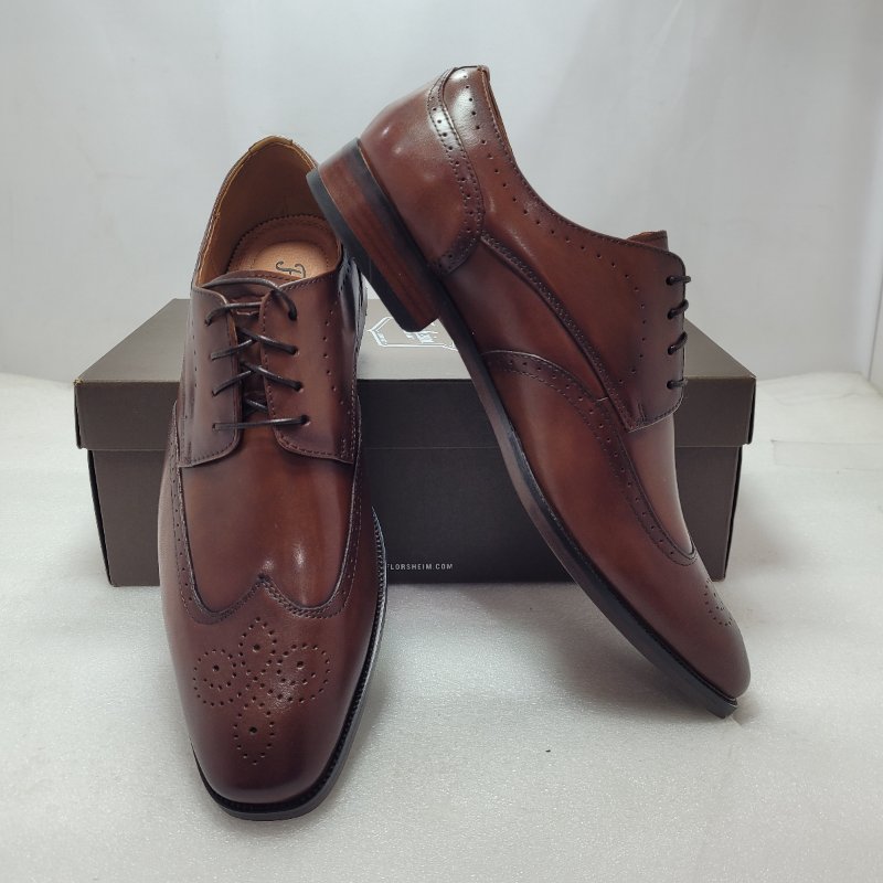 Zapato Formal Cuero Florsheim Sorrento Wt Ox Cafe 43.5 Masculino