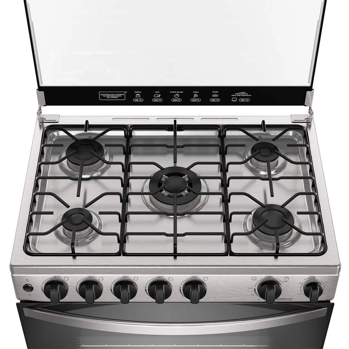 Cocina a Gas 5 Quemadores Madema FM5SSC Inox
