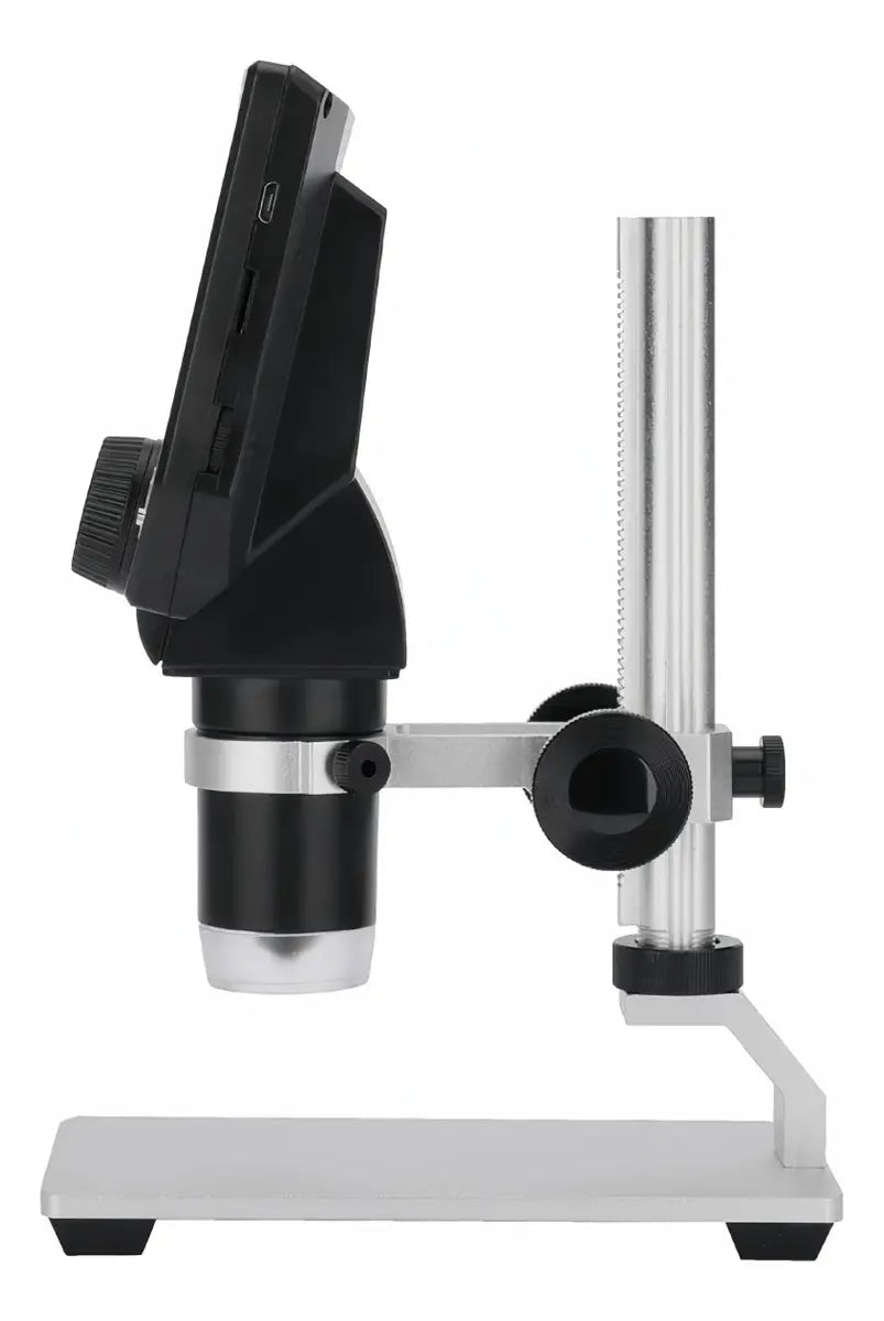 Microscopio Electrónico Académico con Pantalla LCD HD 4.3" y Aumento 1000X, Negro