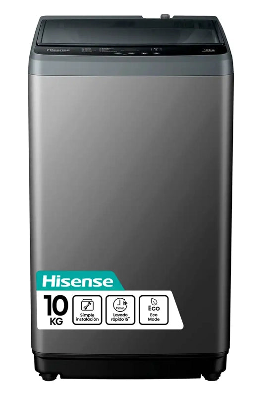 Lavadora Automática Hisense WT1D1030UT Gris 10 kg