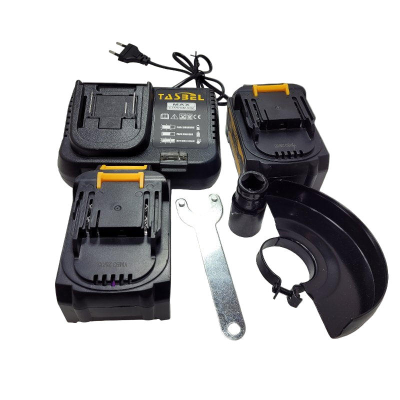 Llave De Impacto Esmeril Y Taladro Percutor Tasbel Inalambricos 3 Unidad