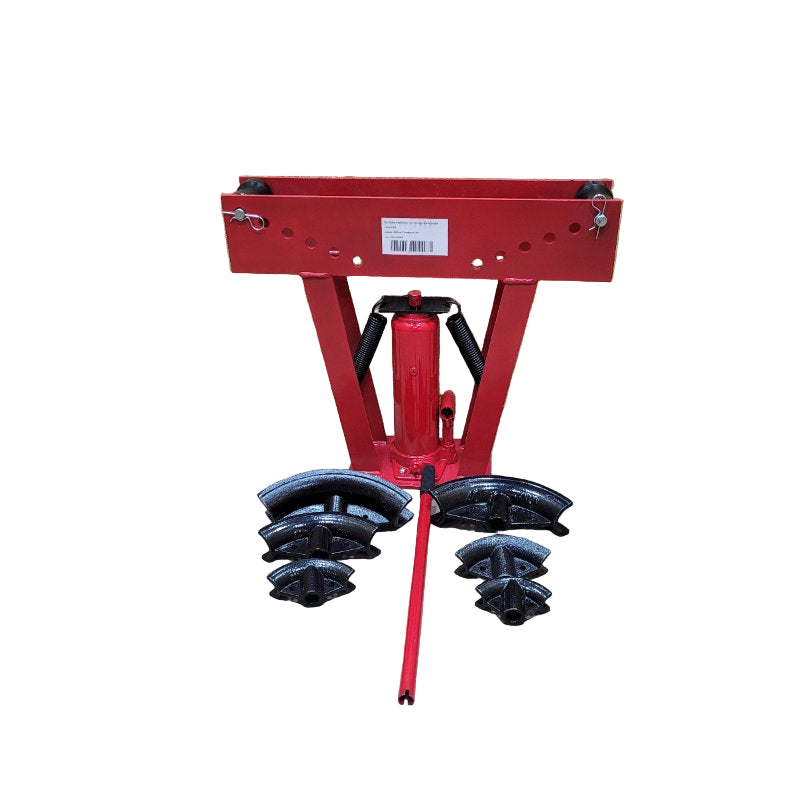 Dobladora Curvadora De Tubos Hidraulico Fierro Master prox Dbt12yx Rojo 12 Toneladas