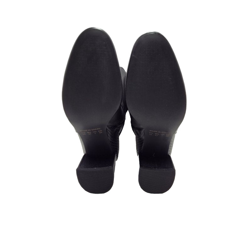 Botas Largas Casual Mingo J466 Cuero Negro 37 Femenino