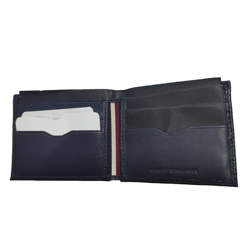 BILLETERA TOMMY HILFIGER CENTRAL MINI CC NEGRO