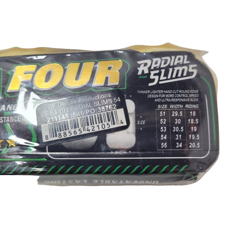 Kit 4 Ruedas Para Patineta Spitfire Wheels Formula Four Radial Slims 54