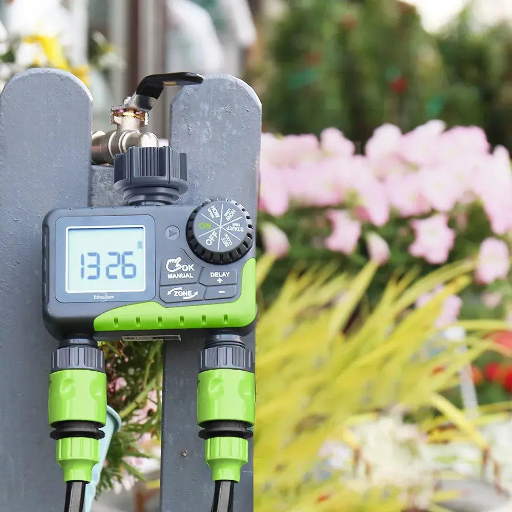 Programador de Riego Automático Rainpoint ITV205 Controlador Digital 2 Zonas