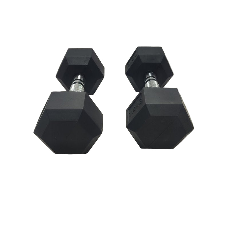 Par De Mancuernas Hexagonal Negro 7.5 Kg 2 Pieza