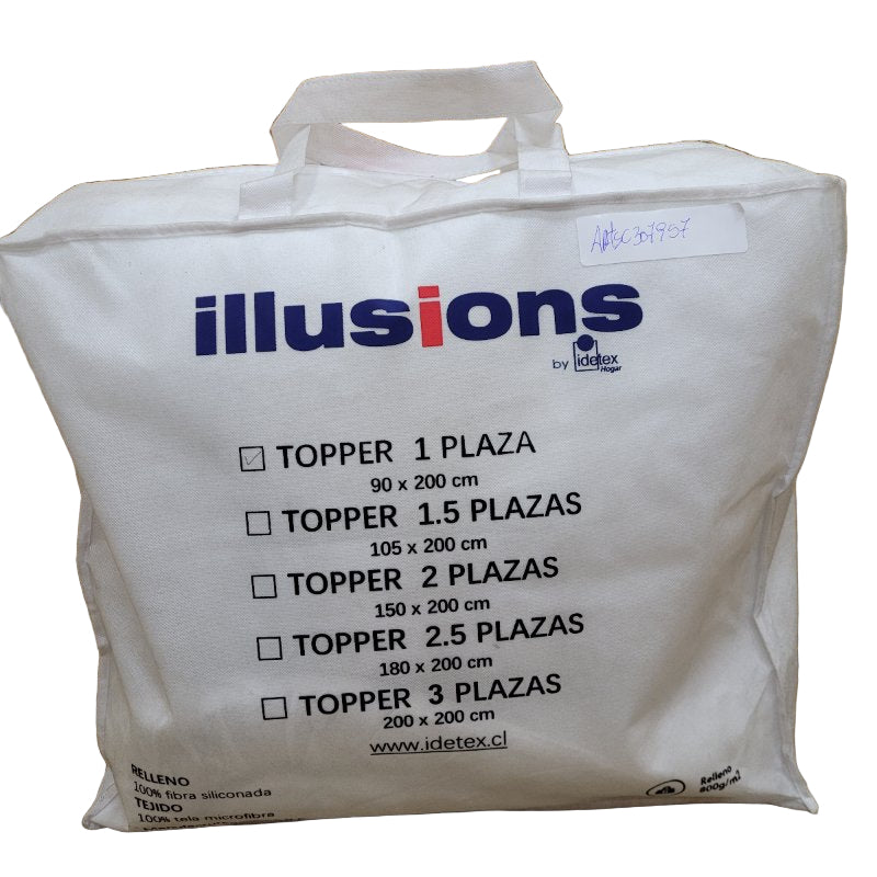 Plumón Topper illusions 1 Plaza Blanco