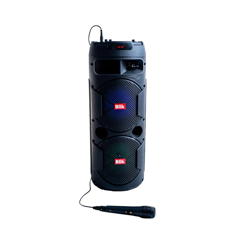 Parlante Karaoke Screamer 3 Blik con Luces RGB, 3000W, Negro