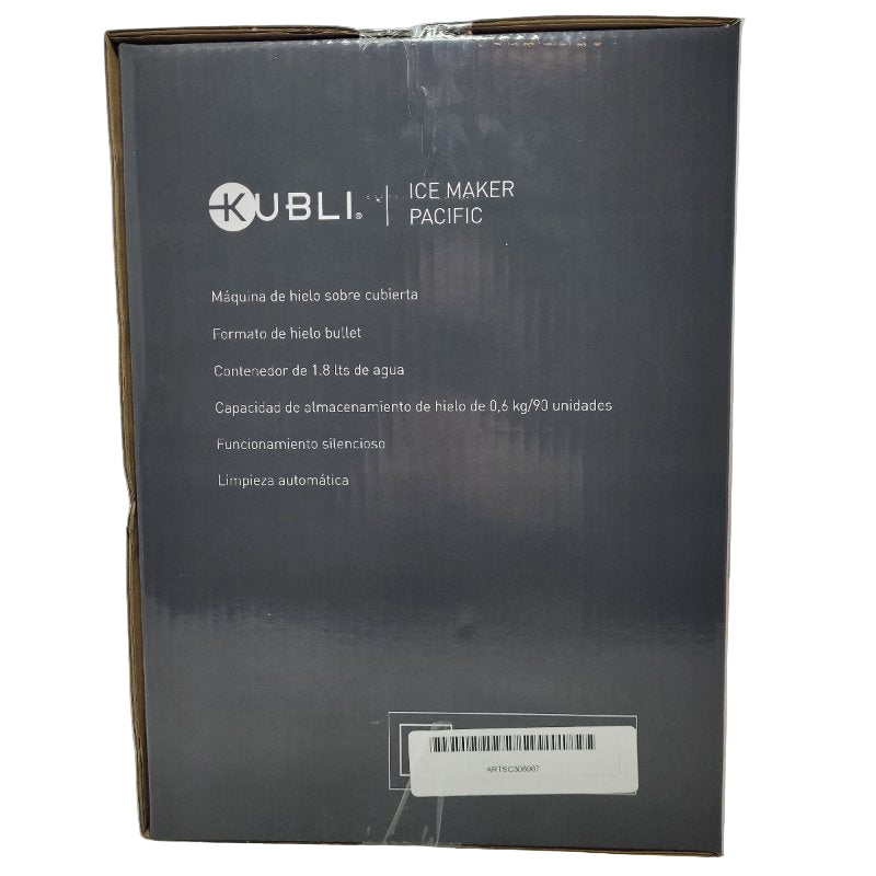 Maquina De Hielo Sobre Cubierta Kitchen Center Kubli Gris 1.8 Lts