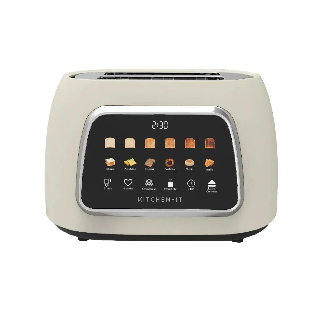 Tostador Eléctrico Automático Kitchen-IT Color Crema