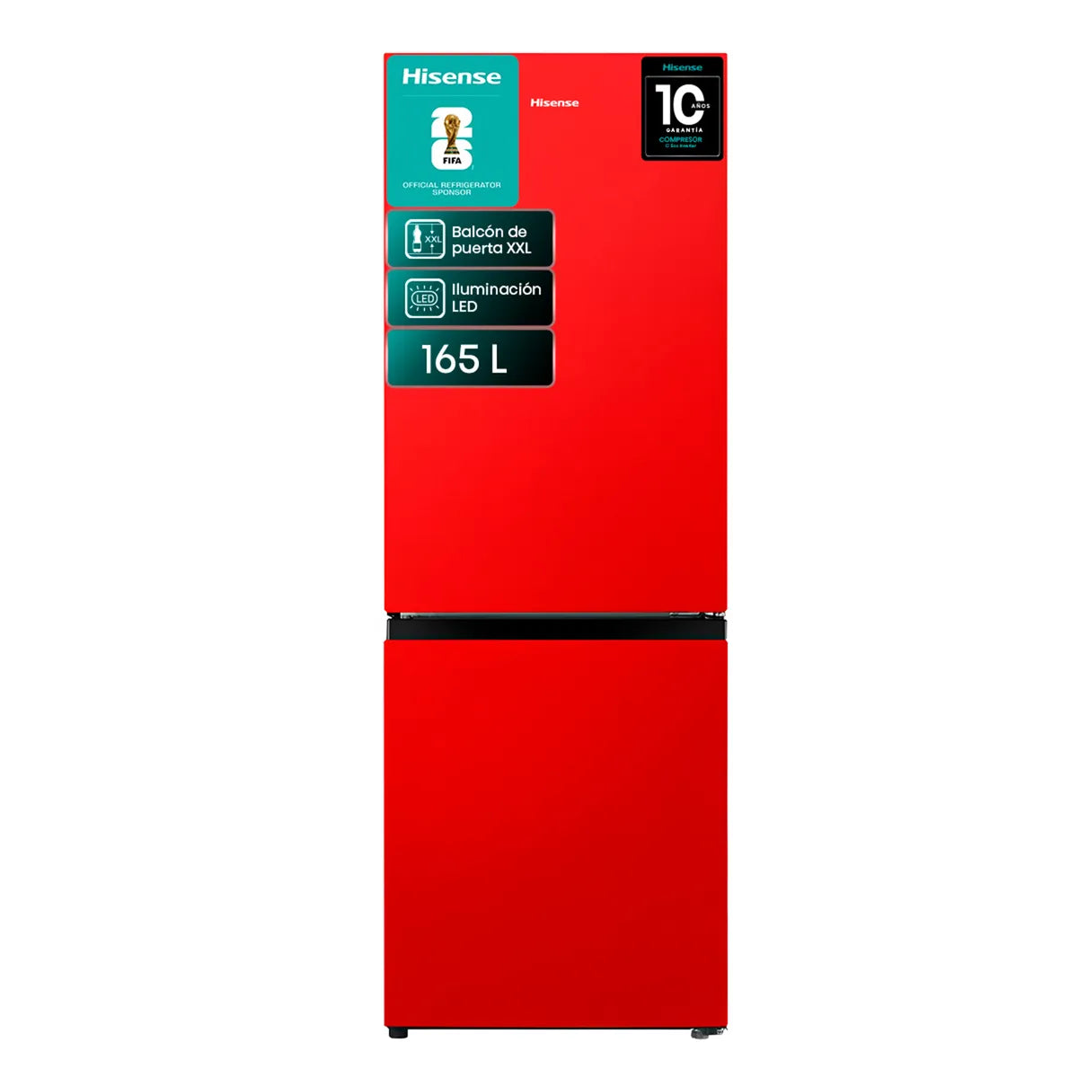 Refrigerador Hisense RB215NR 165 Litros Rojo