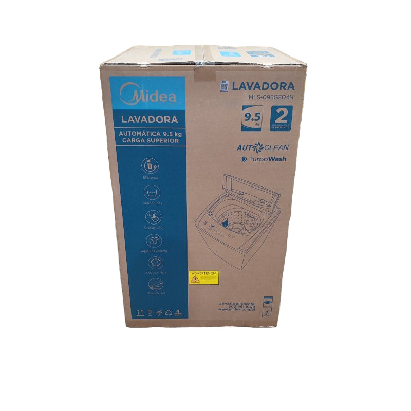 Lavadora Automatica Carga Superior Midea Mls-095ge04n 9.5kg