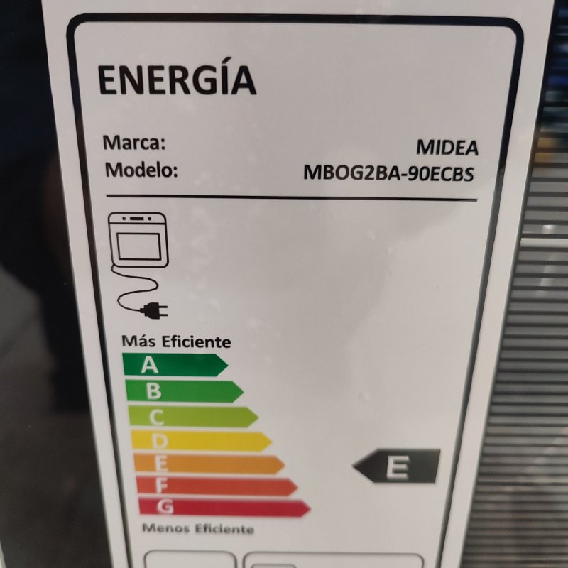 Horno Empotrable Midea Mbog2ba-90ecbs 82 Lts
