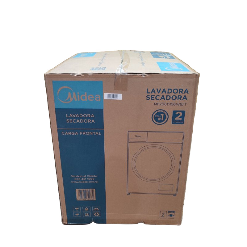 Lavadora Secadora Carga Frontal Midea Mf200d150wb/T Titanium 15kg/11kg
