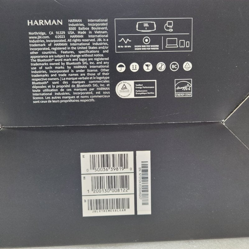 Parlante Bluetooth Jbl Harman Xtreme 4 Negro