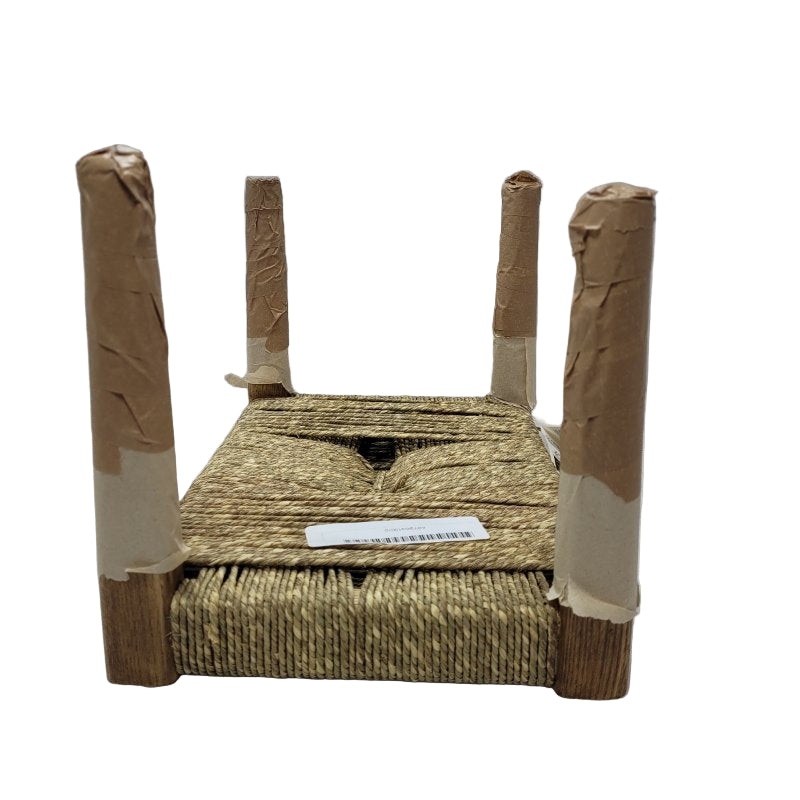 Mini Taburete Fresno Zara Home 38*25*22.5 Cm Beige Claro