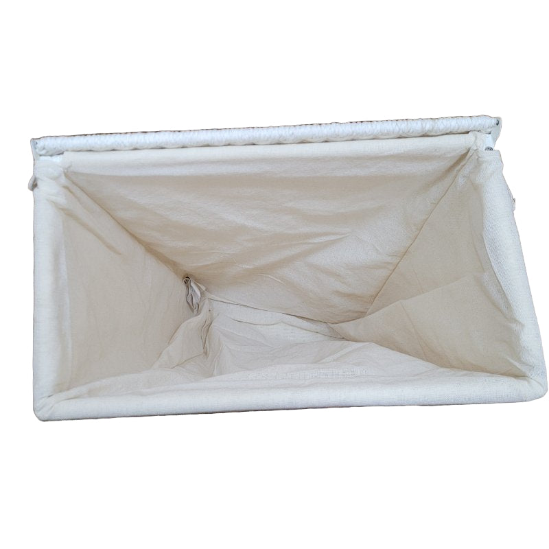 Cesta Ropa Con Tejido Interior Zara Home 45*27*64 Cm Blanco