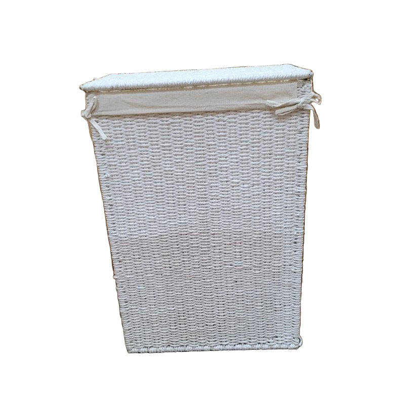 Cesta Ropa Con Tejido Interior Zara Home 45*27*64 Cm Blanco