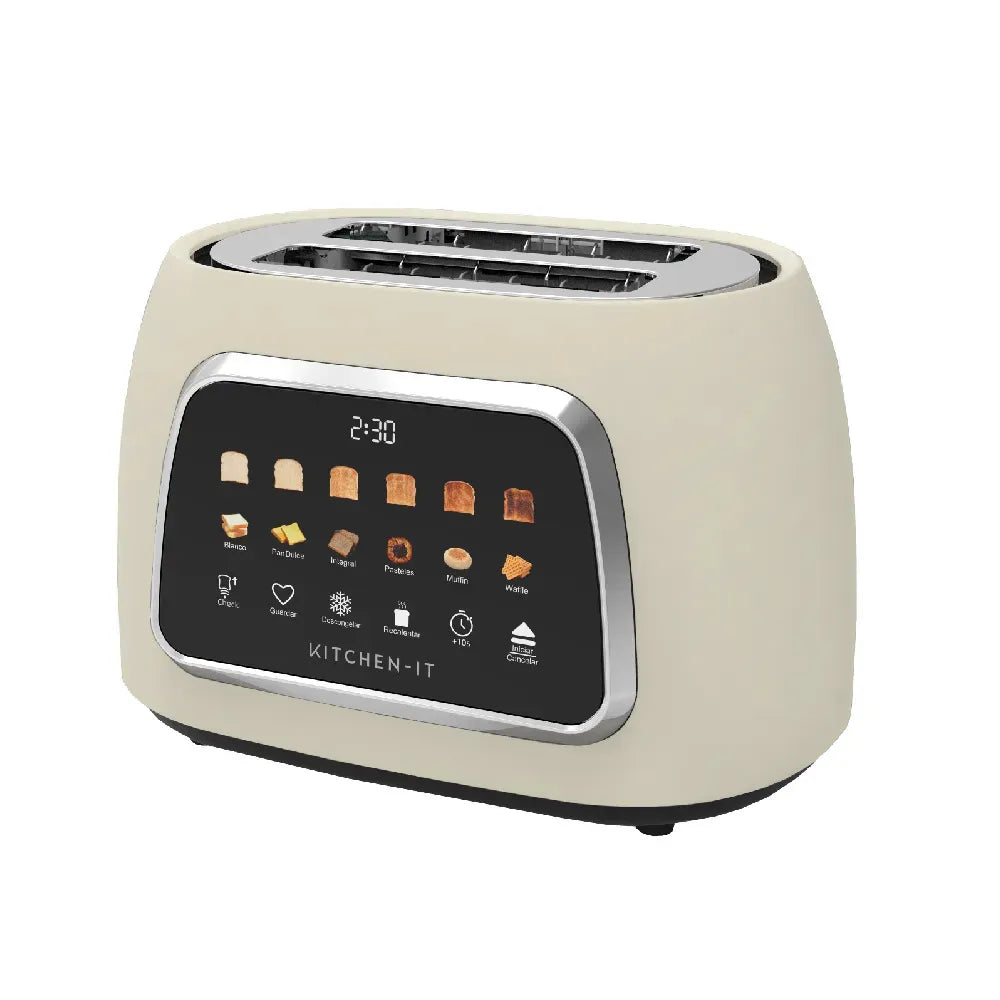 Tostador Eléctrico Automático Kitchen-IT Color Crema