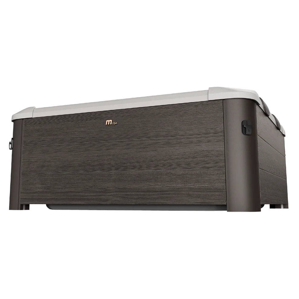 Jacuzzi Cuadrado Rígido Wifi  6 Personas Mspa Oslo F-Am063w Negro 850 Litros