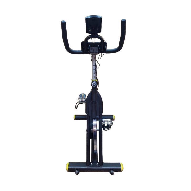 Bicicleta Spinning 10kg Flywheel Negro / Amarillo