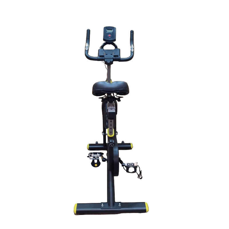 Bicicleta Spinning 10kg Flywheel Negro / Amarillo